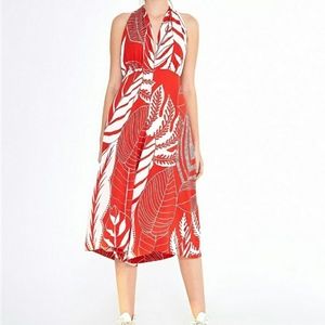 NWT Farm Rio Palm Print Halter Cropped Jumpsuit XS